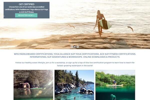 hawaii web design Paddle Into Fitness ecommerce site