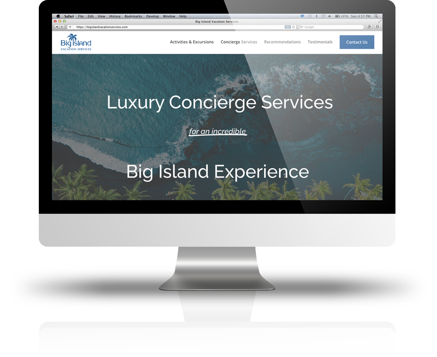 big island vacation services website